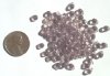 100 4mm Transparent Light Amethyst Drops